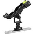 Kayak Fishing Rod Holder, Fishing Boat Rod Holder for Track Mount/Deck Mount, Fishing Rod Holders for Boat, 360 Degree Adjust