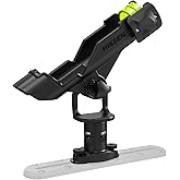 Kayak Fishing Rod Holder, Fishing Boat Rod Holder for Track Mount/Deck Mount, Fishing Rod Holders for Boat, 360 Degree Adjust