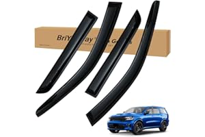 BriYorWay Vent Shades Rain Guards for Dodge Durango 2011 2012 2013 2014 2015 2016 2017 2018 2019 2020 2021 2022 2023 2024 2025 Accessories, for Durango Window Deflectors Window Visors