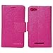 Miady BLU Advance 5.0 case, PU Leather Magnetic Folio Wallet Case ONLY for BLU Advance 5.0 Phone - Rose Red