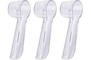 LAZYME Toothbrush Cover for Oral-b Electric Toothbrush Replacement Heads Cover for Travel Toothbrushes, Brush Protection Cover for Home (3 PCS)
