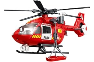RANHANGQI 15" Rescue Helicopter Toy Light and Sound Rescue Vehicles Toys for Kids Aged 3 Toddler Kids Boys Gifts (Rescue Helicopter)