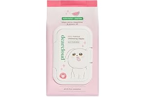 dearcloud Juicy Makeup Cleansing Wipes - 60 Count – makeup wipes and makeup remover for face – Oil-Free makeup remover wipes (Watermelon & Peptides)
