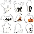 Halloween Cookie Cutters Set,9 Piece Stainless Steel Metal Halloween Cookie Cutters Shapes - Pumpkin, Ghosts, Bat, Black Cat,
