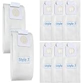 8 Pack Style 7 Vacuum bags Compatible with Bissell Upright Vacuum Cleaners, Part 32120,1739,71Y7,3545,3550,3554 Series, Replace Part # 32120