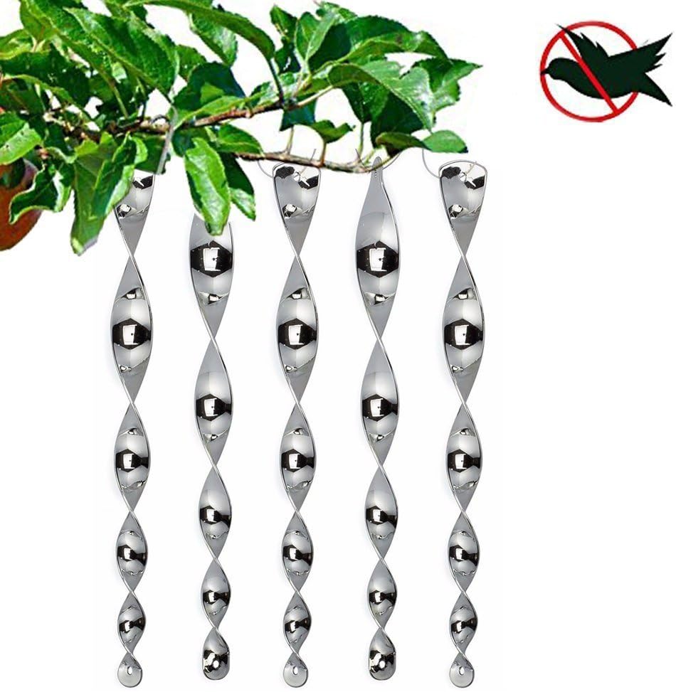 Repellent Wind Twisting Scare Rods (12 inch) (Set of 5