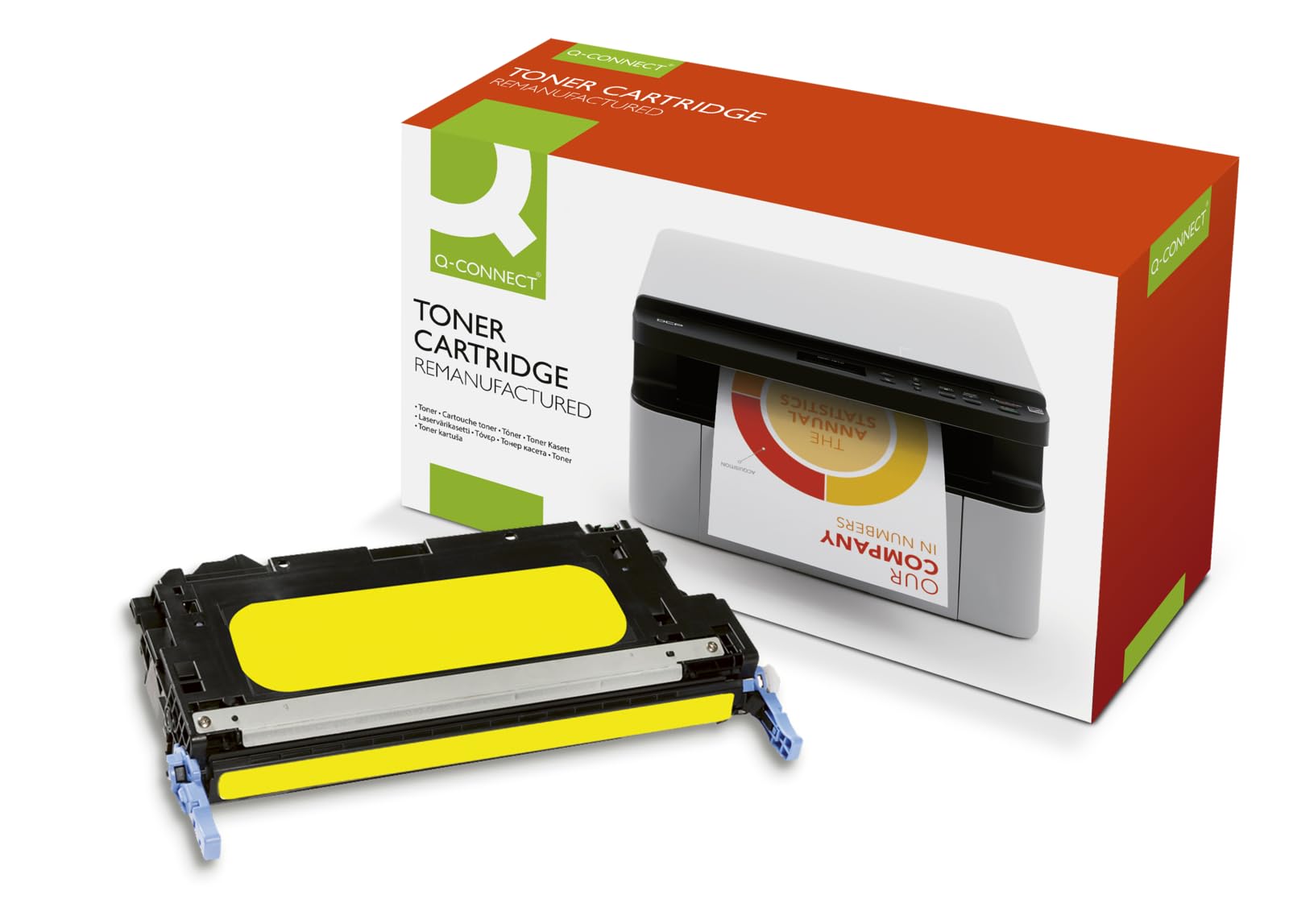 Q-Connect HP 503A Remanufactured Laserjet Toner Cartridge Yellow Q7582A