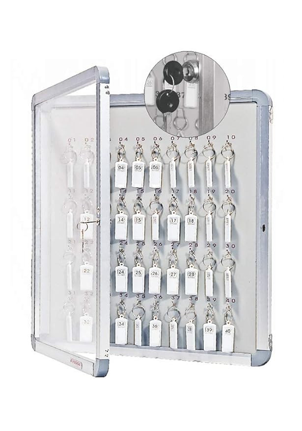 Alkosign Standard Aluminium Safe Lock with Wall Mount Acrylic