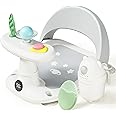 Babygreat Baby Bath Seat for Babies 6 Months & Up Bath Seats for Babies Sitting Up Non-Slip Infant Bathtub Chair with Suction Cups & Water Thermometer for Toddlers Sitting Up, Easy to Clean (Gray)
