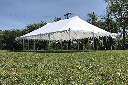 40'x25' Polyester Pole Tent - Heavy Duty Fire-Retardant Party Wedding Canopy Shelter - By DELTA Canopies