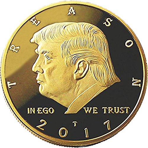 Not My President - Original 24kt Gold Plated Anti Trump Gag Gifts Coin, Stand and Case - The Coin Says it all - Perfect Anti Donald Trump Gag Gifts Novelty For The Trump Hater In your Life by Xanadeu