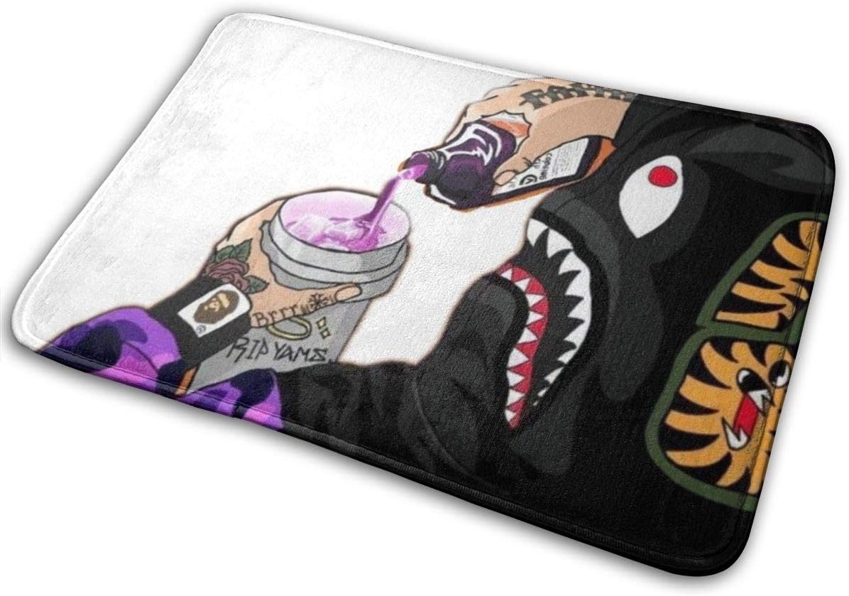 KMYUROOL Non Slip Indoor/Outdoor Doormat Bape Durable Non-Slip Rubber Mat Without Odor Rugs 15.7" X 23.5"