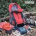 OutdoorMaster Hiking Backpack 45L - w/Waterproof Cover - Orange