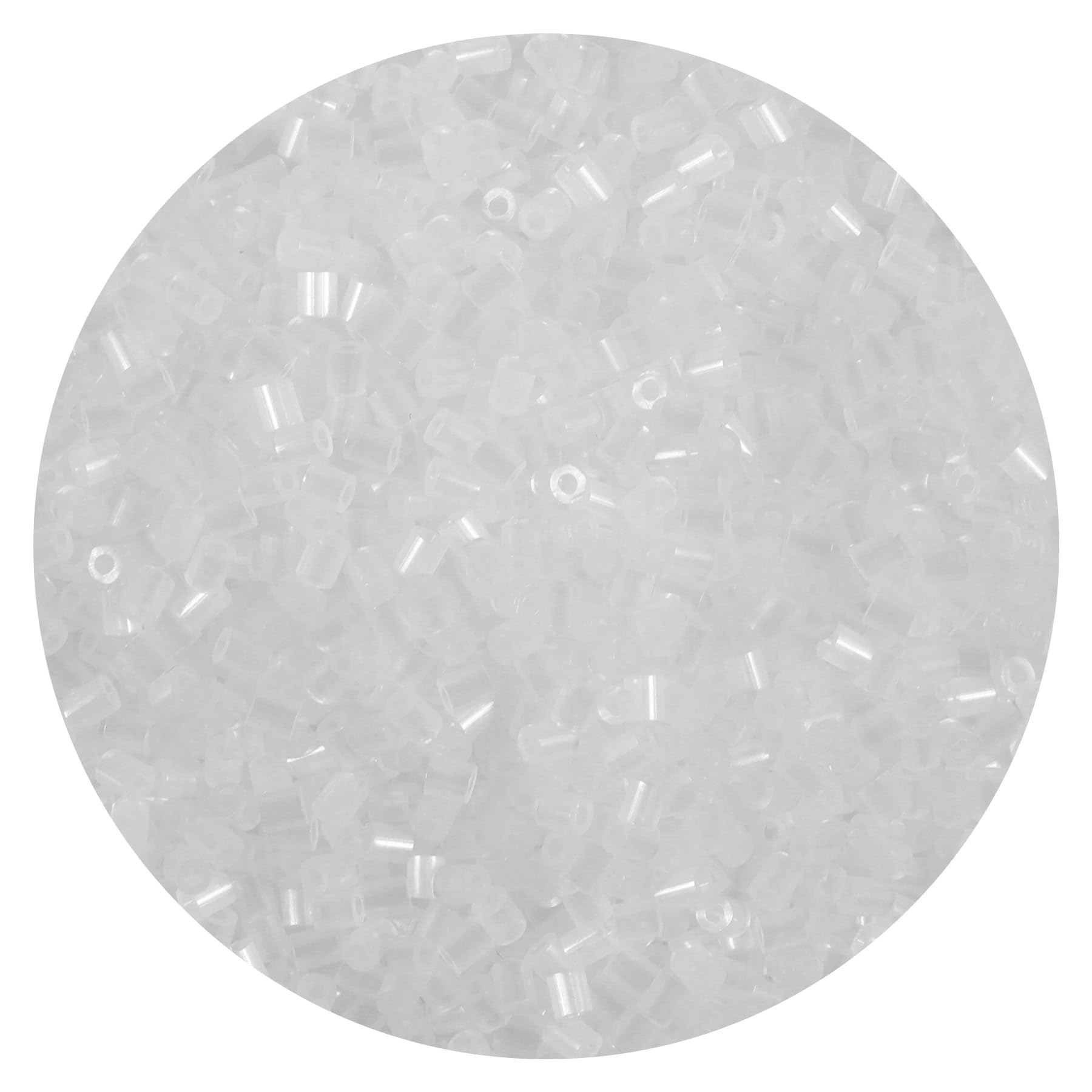 10000Pcs Loose Mini Fuse Beads 2.6mm Bulk Refill Kit Stress Relief Pixel Art 3D Craft Melting Beads for DIY Decor Crafts Creative Handmade Projects (Transparent)