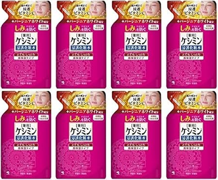 Amazon まとめ買い ケシミン浸透化粧水 とてもしっとり 詰め替え用 シミを防ぐ 140ml 医薬部外品 8個 ケシミン ドラッグストア