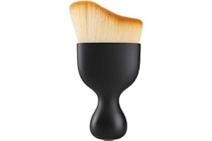 Cartisen Car Detailing Brush, Soft Bristle Cleaning Brush, Scratch-Free Auto Duster Tool for Dashboard, Air Vents, Leather & Interior Cleaning (Black&Brown)