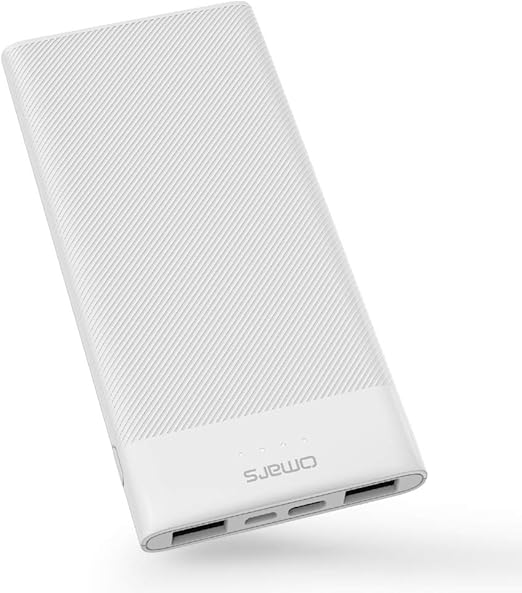 Amazon Com Portable Power Bank Omars mah Usb C Battery Pack Slimline Portable Charger With 4 Usb Port 3 Output Compatible With Iphone Xs Xr Xs Max X Ipad Galaxy S9 Note 9 Ipad Pro Mini