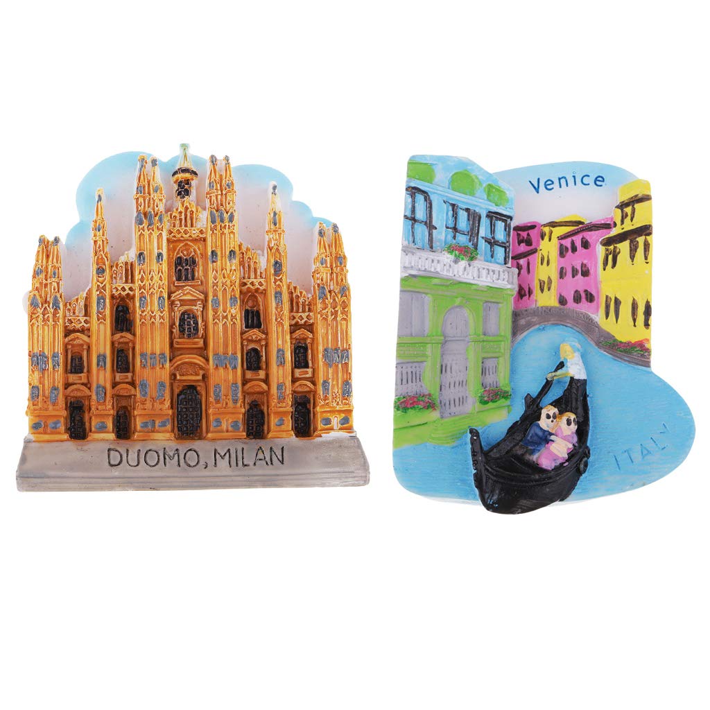 perfk 2 Unids Resina 3D Imán de Nevera Recuerdos Regalos Inicio ...