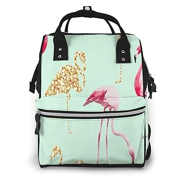 flamingo diaper bag