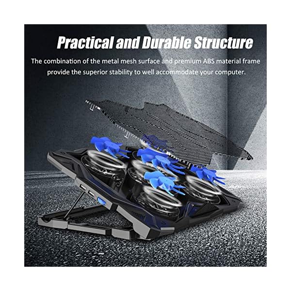 CP3-Laptop-Cooling-Pad-5-Quiet-Fans-Laptop-Cooler-Support-Up-to-173-Inch-Heavy-Duty-Notebook-Gaming-Laptop-Cooling-Stand-with-LED-Light-for-Gaming-Office-Work-from-Home-Blue CP3 Laptop Cooling Pad 5 Quiet Fans Laptop Cooler, Support Up to 17.3 Inch Heavy Duty Notebook, Gaming Laptop Cooling…