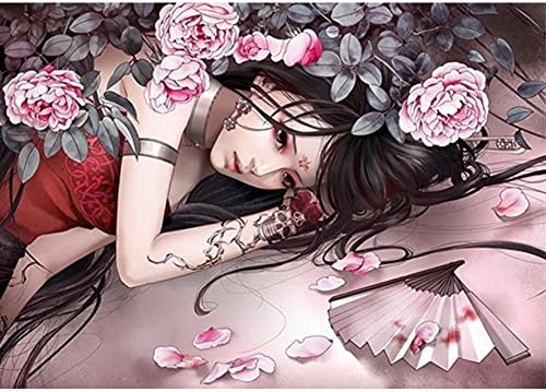 Wizland 5D DIY Diamond Painting Full Drill Round Resin Beads Pictures Chinese Beauty of Crystals Diamond Dotz Kits,Arts, Crafts & Sewing Cross Stitch for Home Decor