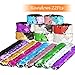KUUQA 22 Pcs Magic Sequin Mermaid Bracelets 2-Color Reversible Sequins Glitter Slap Bracelets Wristbands for Kids Little Mermaid Birthday Party Favors Bags Supplies (Random Colors)