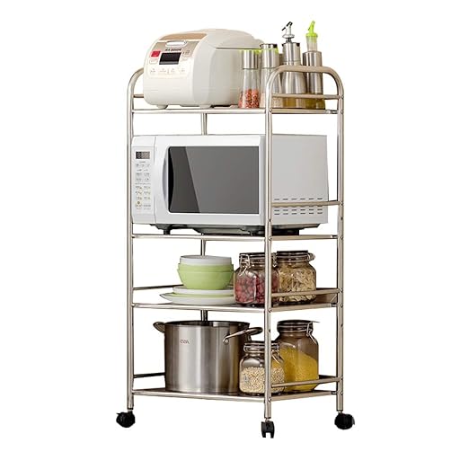 HTZ Cocina Horno De Microondas Racks Piso De Múltiples Capas De ...