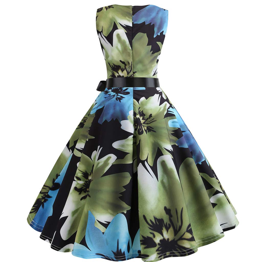 Viracy Canotta Donna Estiva Senza Maniche – Tunica Floreale Con Scollo Rotondo – Taglia M, Colori Grigio Fiore