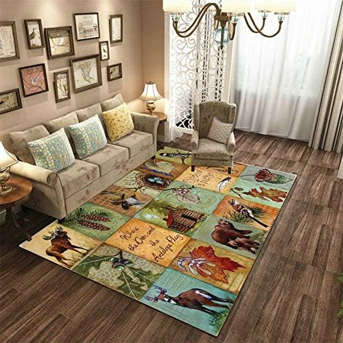 Aishankra Non-Slip Carpet Multiple Style Area Rugs Personality Bedside Blanket,3,2'6''X3'9''/80X120CM [Energy Class A]