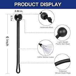 Ball Bungee Cords 6 Inch Bungee Cord with Balls, 50