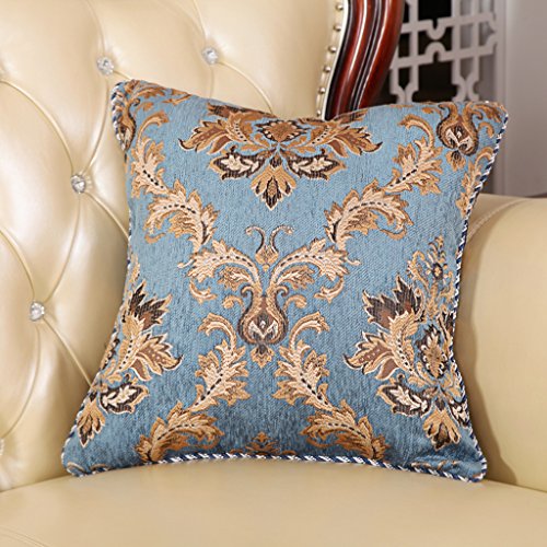 MochoHome Classical Chenille Jacquard Square Decorative Euro Throw Pillow  Cover Case Pillowcase Cushion Sham 26
