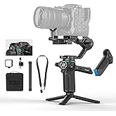 Feiyu SCORP 3 Kit Gimbal Stabilizer for DSLR and Mirrorless Camera,Built-in AI Tracker,Detachable Remote Handle,for Canon/Sony/Nikon/Fujifilm,7.72lbs Payload, Professional Video Stabilizer + Case
