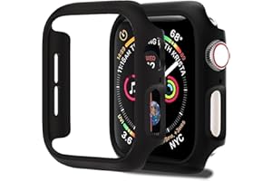 Jaroco 2 Pack [No Screen Protector] Bumper Case for Apple Watch Series SE 6 5 4 iWatch Series 3 2 1 44mm, Slim Shockproof Protective Bumper Cover for iWatch S6/S5/S4/SE Accessories 44mm, Black