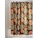 HowPlumb Shower Curtain Bazaar Medallion Brown Orange Spice