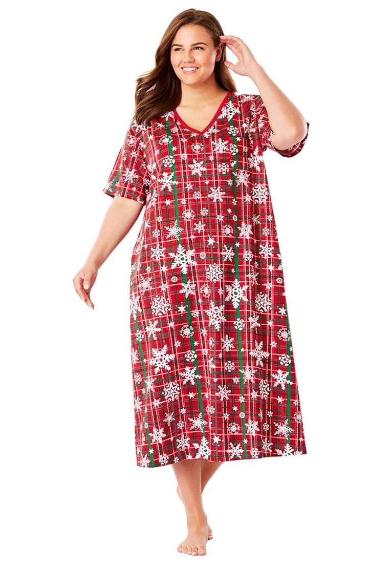 Long Print Sleepshirt Clothing, Shoes 