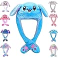 umbresen Bunny Hat Ear Moving Jumping Rabbit Hat Funny Plush Cap for Kids