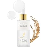 THANKYOU FARMER Rice Pure Cream In Ampoule, Double Layered Formula, Glass skin, Dermatologist Tested, Korean Rice Extracts, Niacinamide, Fragrance-Free, 1.75 fl.oz (50ml)
