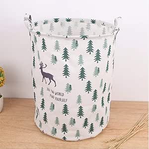 Addjs Cesta de lavandería de Lona de Moda, XL cm, Cubo de