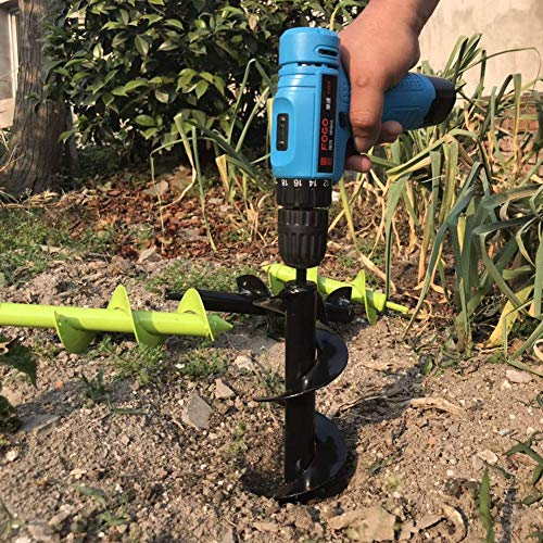 image for TCBWFY Auger Drill Bit Garden Plant Flower Bulb Auger Spiral Hole Dril