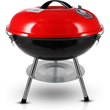 ピットボス ポータブル チャコール ポータブル グリル PB175PCG レッド ピットボス ポータブルアウトドアBBQ グリル レッド チャコール
