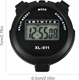 BEHAHAI Digital Stopwatch Timer Large Display Lap Split Training Clock Black view 2