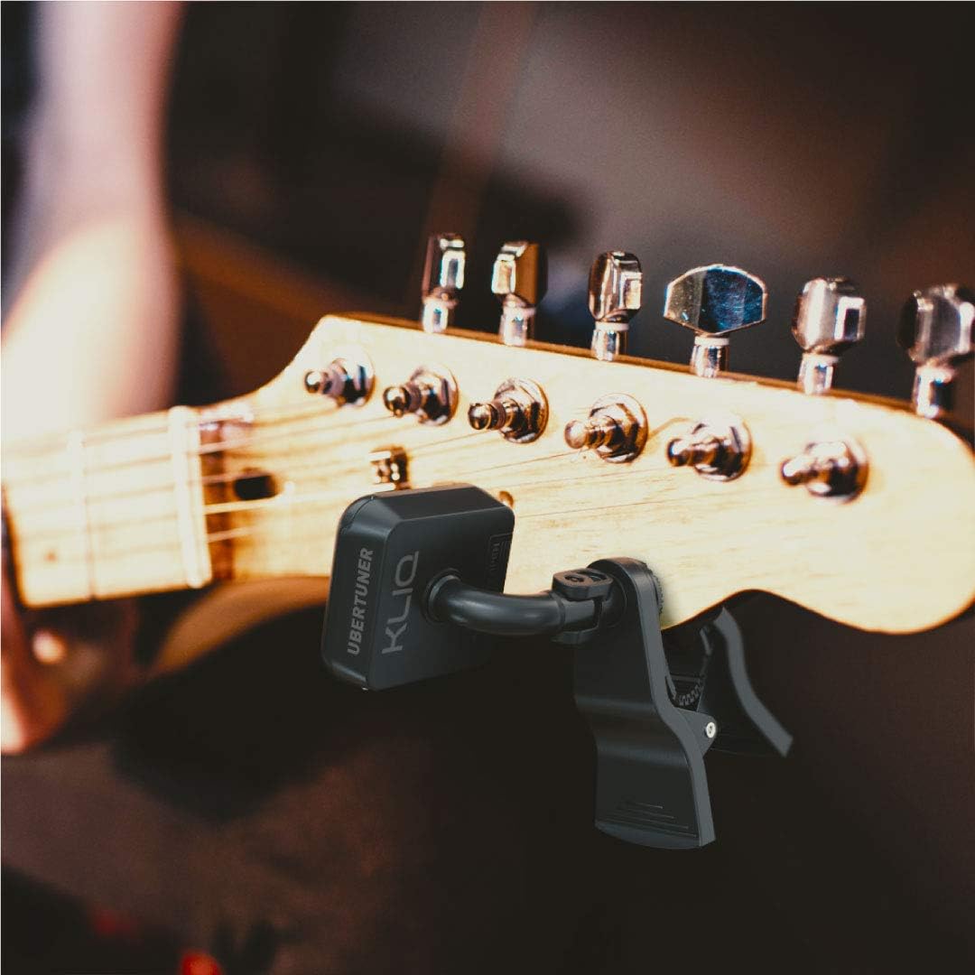 KLIQ UberTuner - Professional Clip-On Tuner for All Instruments (multi-key modes) - with Guitar, Ukulele, Violin, Bass & Chromatic Tuning Modes (also for Mandolin and Banjo): Musical Instruments