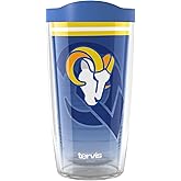Tervis NFL Los Angeles Rams - Forever Fan Made in USA Double Walled Insulated Tumbler Travel Cup Keeps Drinks Cold & Hot, 16oz, Classic