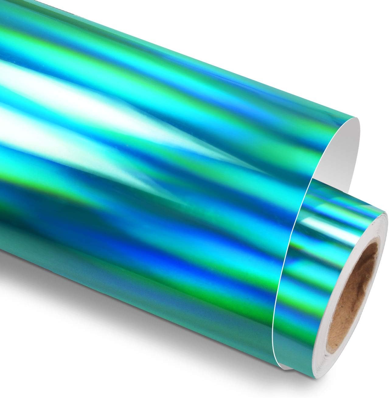 Holographic Glossy Rainbow Silver Adhesive Craft Vinyl 12 Inch X 6 Feet,Silver Vinyl: Arts, Crafts & Sewing