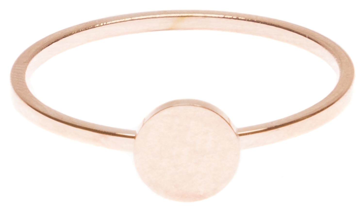 Happiness Boutique Damas Anillo de Círculo Pequeño en Oro Rosa | Anillo