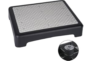 TARFEPA Non Slip One Step Stool for Seniors, Adults, Indoor/Outdoor Portable Stair Assist, Mobility Step Stool for Bedside, Car, Kitchen, Bathroom, Grey