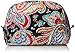 Vera Bradley Women's Cotton Large Zip Cosmetic Makeup Organizer Bag, Parisian Paisley, One Size