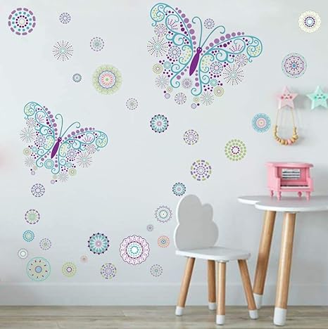 toarti adhesivo decorativo para pared diseno de mariposas diseno de mariposa romantica para ninas