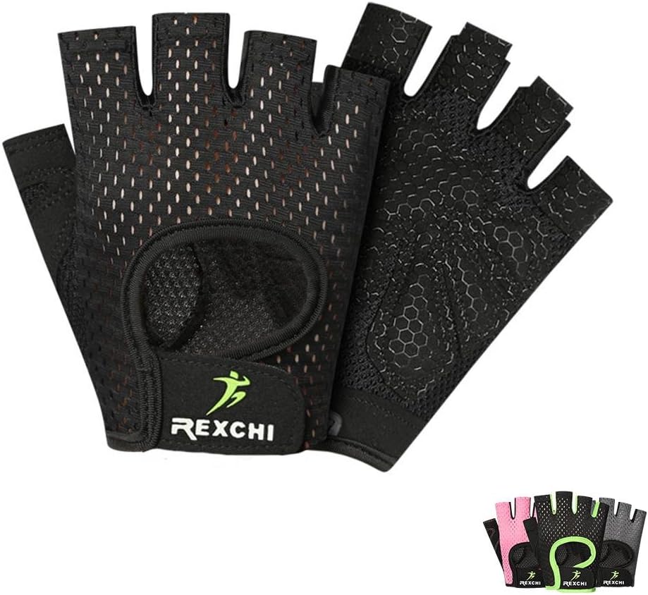 VERTAST Cycling Bike Gloves Gym Training Fitness Padded Half Finger Bicycle Gloves Shock-Absorbing Anti-Slip Breathable MTB Road Biking Gloves for Men Women