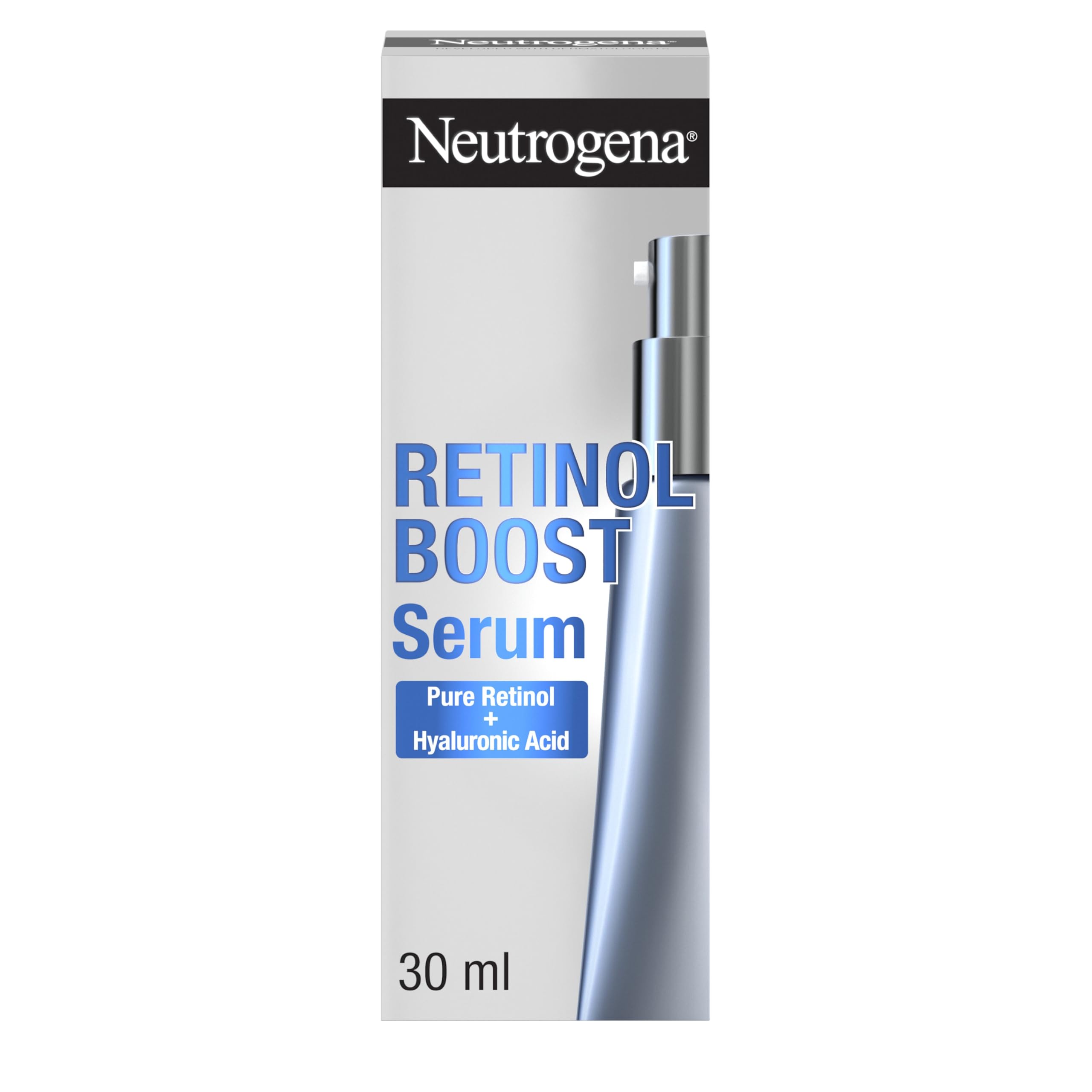 Neutrogena Retinol Boost Facial Serum (1x 30ml), Clinically-Proven Face Serum to Target the Visible Signs of Ageing, with Retinol for Brighter, Younger-Looking Skin — image 1